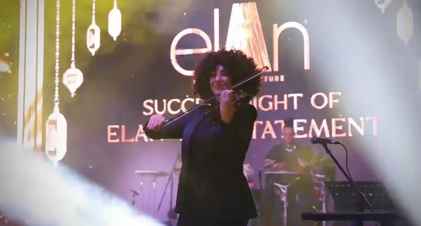 An Indrus artist performing at a live event